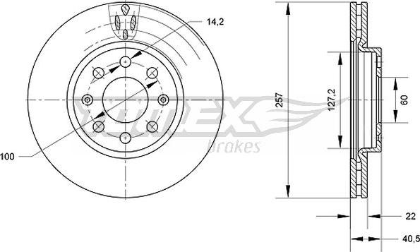 TOMEX brakes TX 70-85 - Bremžu diski ps1.lv