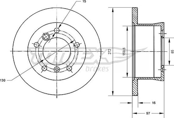 TOMEX brakes TX 70-35 - Bremžu diski ps1.lv