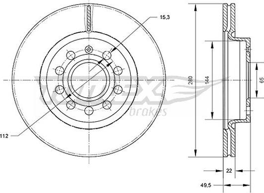 TOMEX brakes TX 70-30 - Bremžu diski ps1.lv