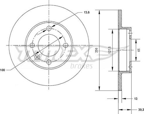 TOMEX brakes TX 70-32 - Bremžu diski ps1.lv