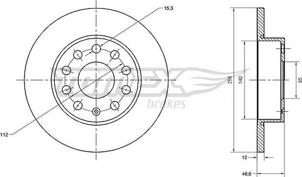 TOMEX brakes TX 70-79 - Bremžu diski ps1.lv