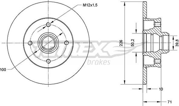 TOMEX brakes TX 70-71 - Bremžu diski ps1.lv