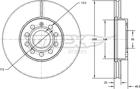 TOMEX brakes TX 71-31 - Bremžu diski ps1.lv