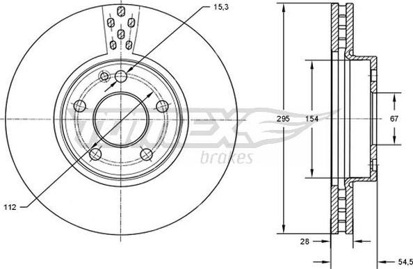 TOMEX brakes TX 72-91 - Bremžu diski ps1.lv