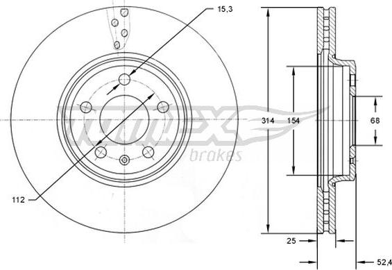 TOMEX brakes TX 72-48 - Bremžu diski ps1.lv