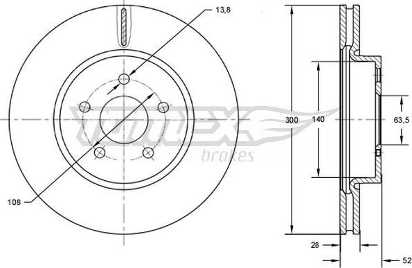 TOMEX brakes TX 72-80 - Bremžu diski ps1.lv