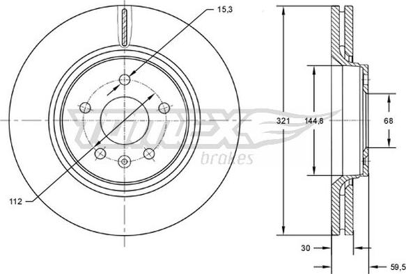 TOMEX brakes TX 72-81 - Bremžu diski ps1.lv