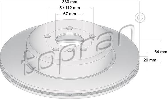 Topran 503 975 - Bremžu diski ps1.lv