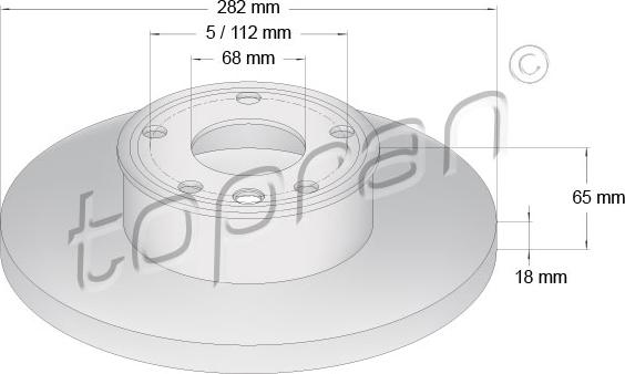 Topran 104 088 - Bremžu diski ps1.lv