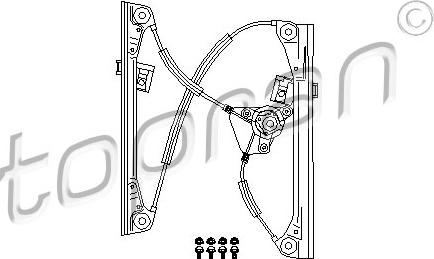 Topran 111 263 - Stikla pacelšanas mehānisms ps1.lv