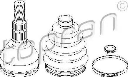 Topran 207 192 - Šarnīru komplekts, Piedziņas vārpsta ps1.lv