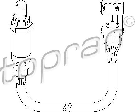 Topran 722 020 - Lambda zonde ps1.lv