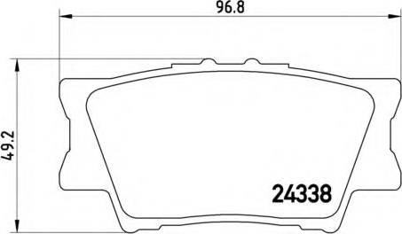 TOYOTA 0446633200 - Bremžu uzliku kompl., Disku bremzes ps1.lv