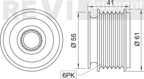 Trevi Automotive AP1004 - Piedziņas skriemelis, Ģenerators ps1.lv