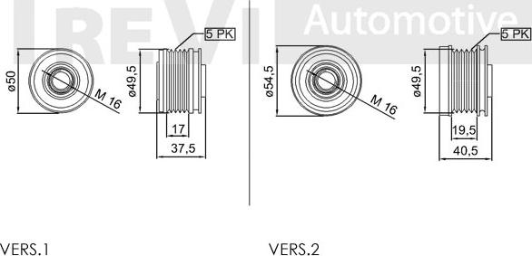 Trevi Automotive AP1000 - Piedziņas skriemelis, Ģenerators ps1.lv