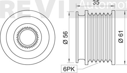 Trevi Automotive AP1032 - Piedziņas skriemelis, Ģenerators ps1.lv