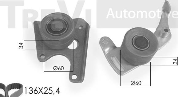 Trevi Automotive KD0002HP - Ūdenssūknis + Zobsiksnas komplekts ps1.lv