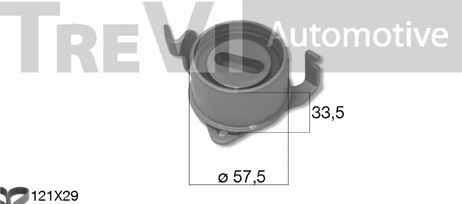 Trevi Automotive KD1493 - Zobsiksnas komplekts ps1.lv