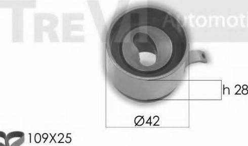 Trevi Automotive KD1453 - Zobsiksnas komplekts ps1.lv