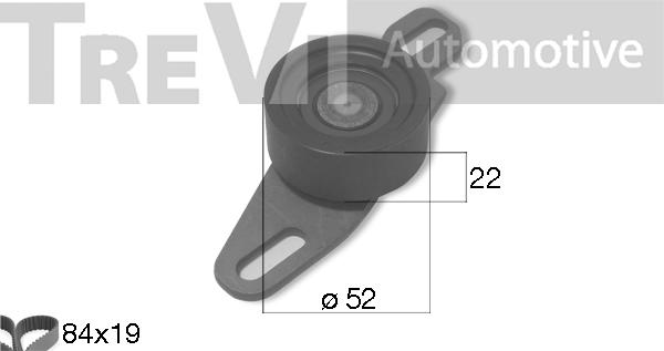 Trevi Automotive KD1487 - Zobsiksnas komplekts ps1.lv