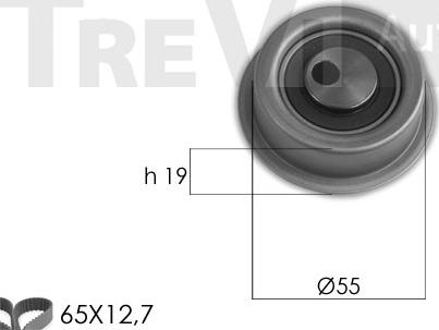 Trevi Automotive KD1432 - Zobsiksnas komplekts ps1.lv