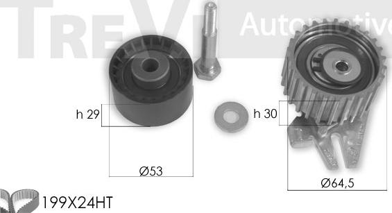 Trevi Automotive KD1427 - Zobsiksnas komplekts ps1.lv