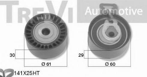 Trevi Automotive KD1475 - Zobsiksnas komplekts ps1.lv