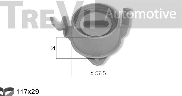 Trevi Automotive KD1501 - Zobsiksnas komplekts ps1.lv