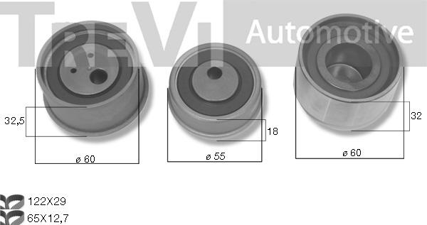 Trevi Automotive KD1508 - Zobsiksnas komplekts ps1.lv