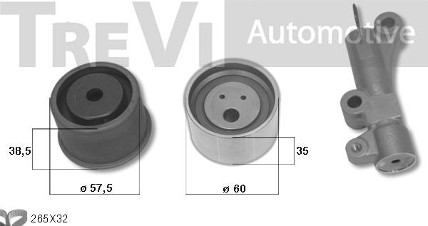 Trevi Automotive KD1516 - Zobsiksnas komplekts ps1.lv