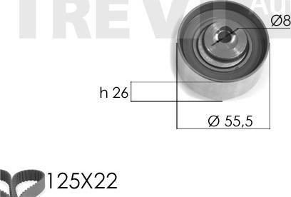 Trevi Automotive KD1090 - Zobsiksnas komplekts ps1.lv