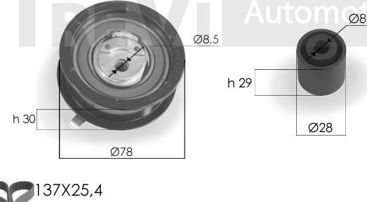 Trevi Automotive KD1097 - Zobsiksnas komplekts ps1.lv