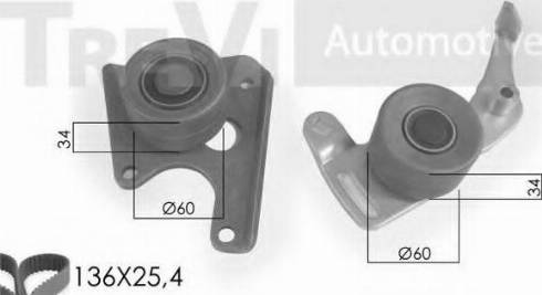 Trevi Automotive KD1004 - Zobsiksnas komplekts ps1.lv