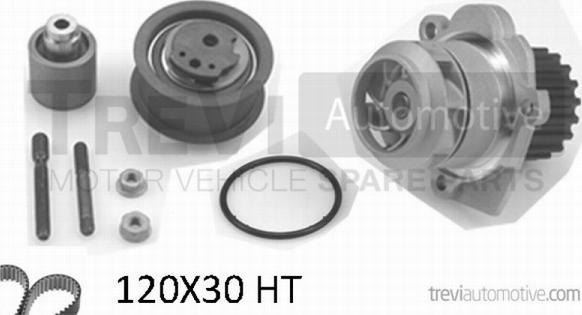 Trevi Automotive KD1001HP2 - Ūdenssūknis + Zobsiksnas komplekts ps1.lv