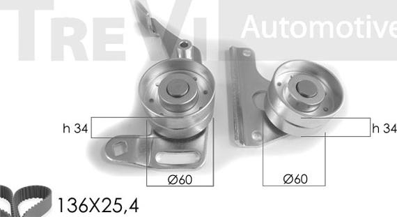 Trevi Automotive KD1003 - Zobsiksnas komplekts ps1.lv