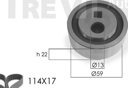 Trevi Automotive KD1019 - Zobsiksnas komplekts ps1.lv