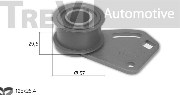 Trevi Automotive KD1085 - Zobsiksnas komplekts ps1.lv