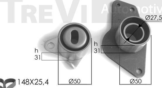 Trevi Automotive KD1080 - Zobsiksnas komplekts ps1.lv