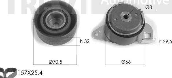 Trevi Automotive KD1194 - Zobsiksnas komplekts ps1.lv