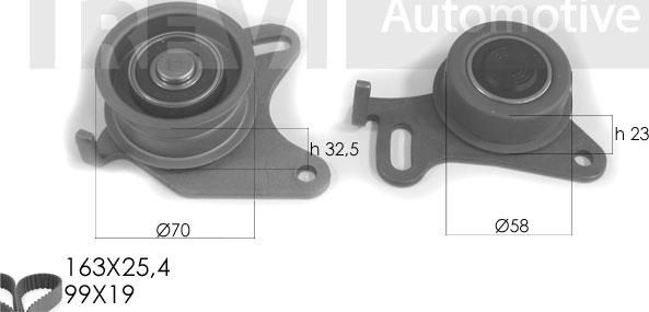 Trevi Automotive KD1191 - Zobsiksnas komplekts ps1.lv