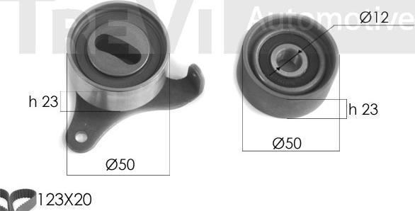 Trevi Automotive KD1142 - Zobsiksnas komplekts ps1.lv