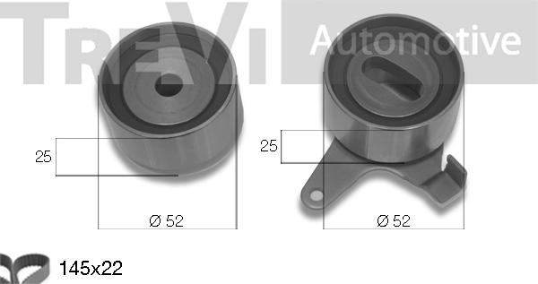 Trevi Automotive KD1166 - Zobsiksnas komplekts ps1.lv