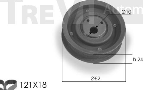 Trevi Automotive KD1111 - Zobsiksnas komplekts ps1.lv