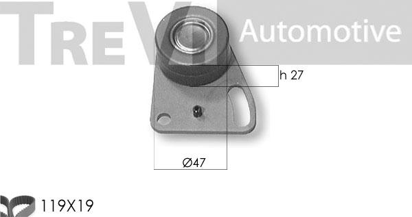 Trevi Automotive KD1118 - Zobsiksnas komplekts ps1.lv