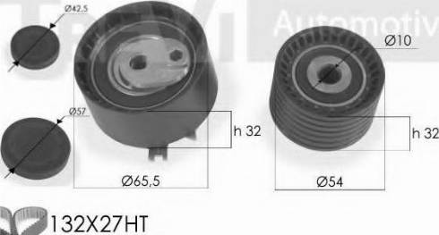 Trevi Automotive KD1184 - Zobsiksnas komplekts ps1.lv