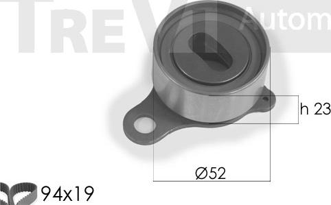 Trevi Automotive KD1136 - Zobsiksnas komplekts ps1.lv