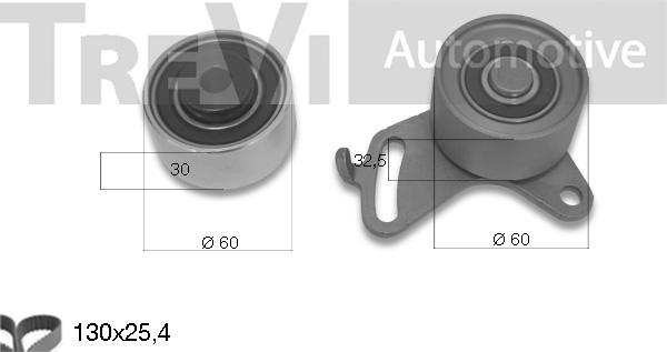 Trevi Automotive KD1138 - Zobsiksnas komplekts ps1.lv