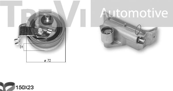 Trevi Automotive KD1346 - Zobsiksnas komplekts ps1.lv