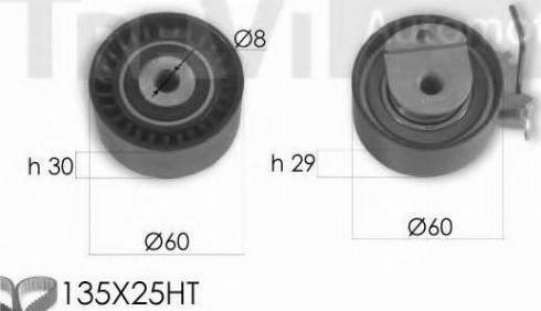 Trevi Automotive KD1365 - Zobsiksnas komplekts ps1.lv