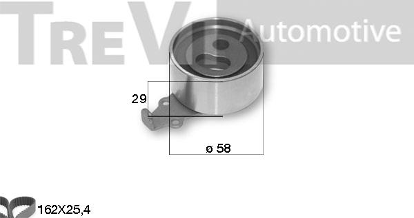 Trevi Automotive KD1309 - Zobsiksnas komplekts ps1.lv